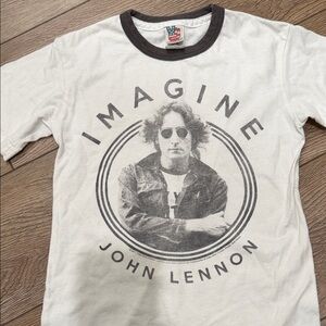 Junk Food Clothing White and Black Imagine Tee
